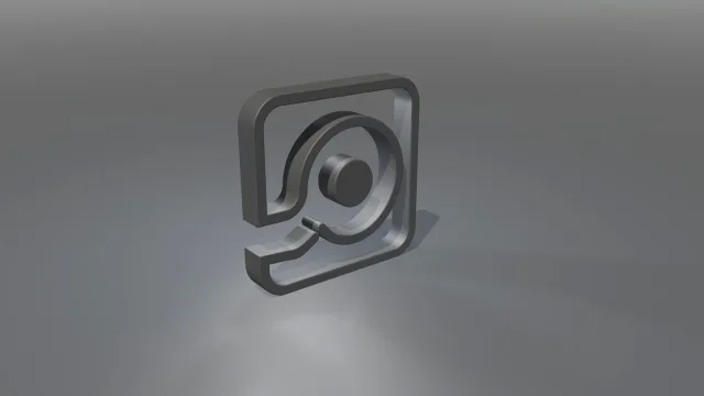 mkasib logo with m — نماذج 3D